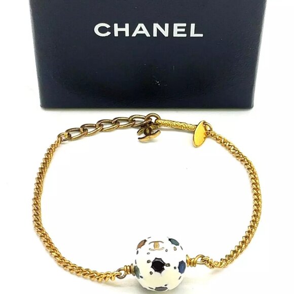 Authentic Chanel Multi-Stone GD 98P Ball Bracelet Comes With Box SK080980 - Picture 1 of 15